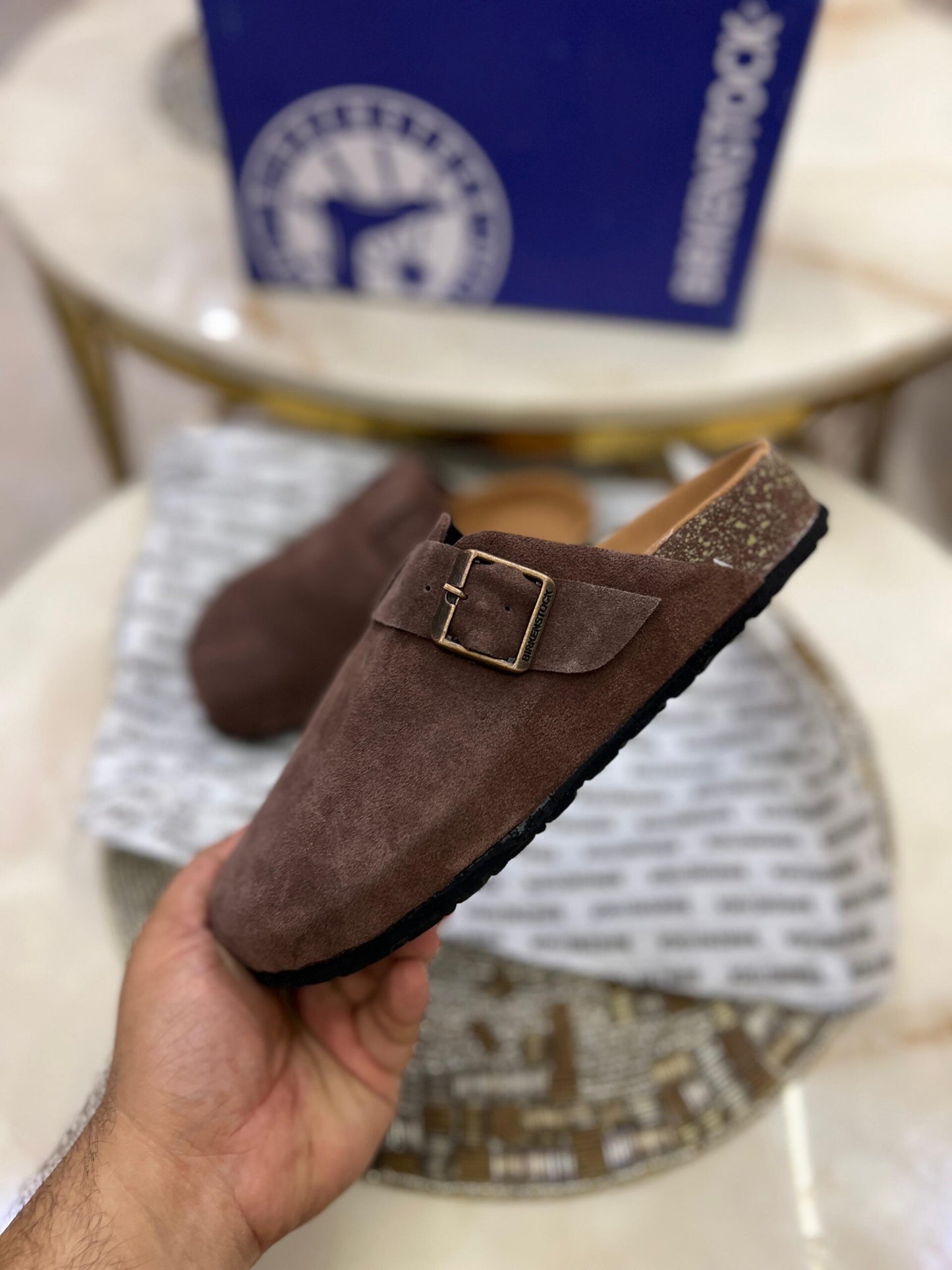 BIRKENSTOCK CLOGS BROWN