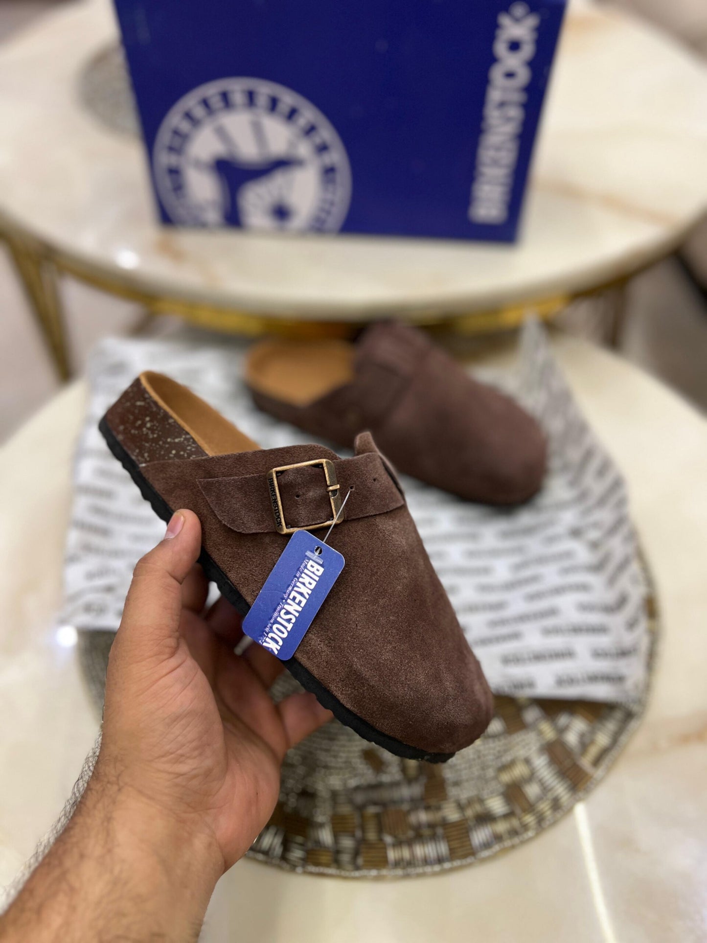 BIRKENSTOCK CLOGS BROWN