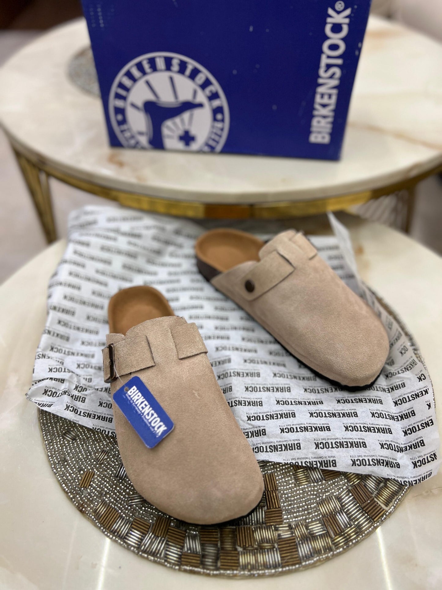 BIRKENSTOCK CLOGS BROWN