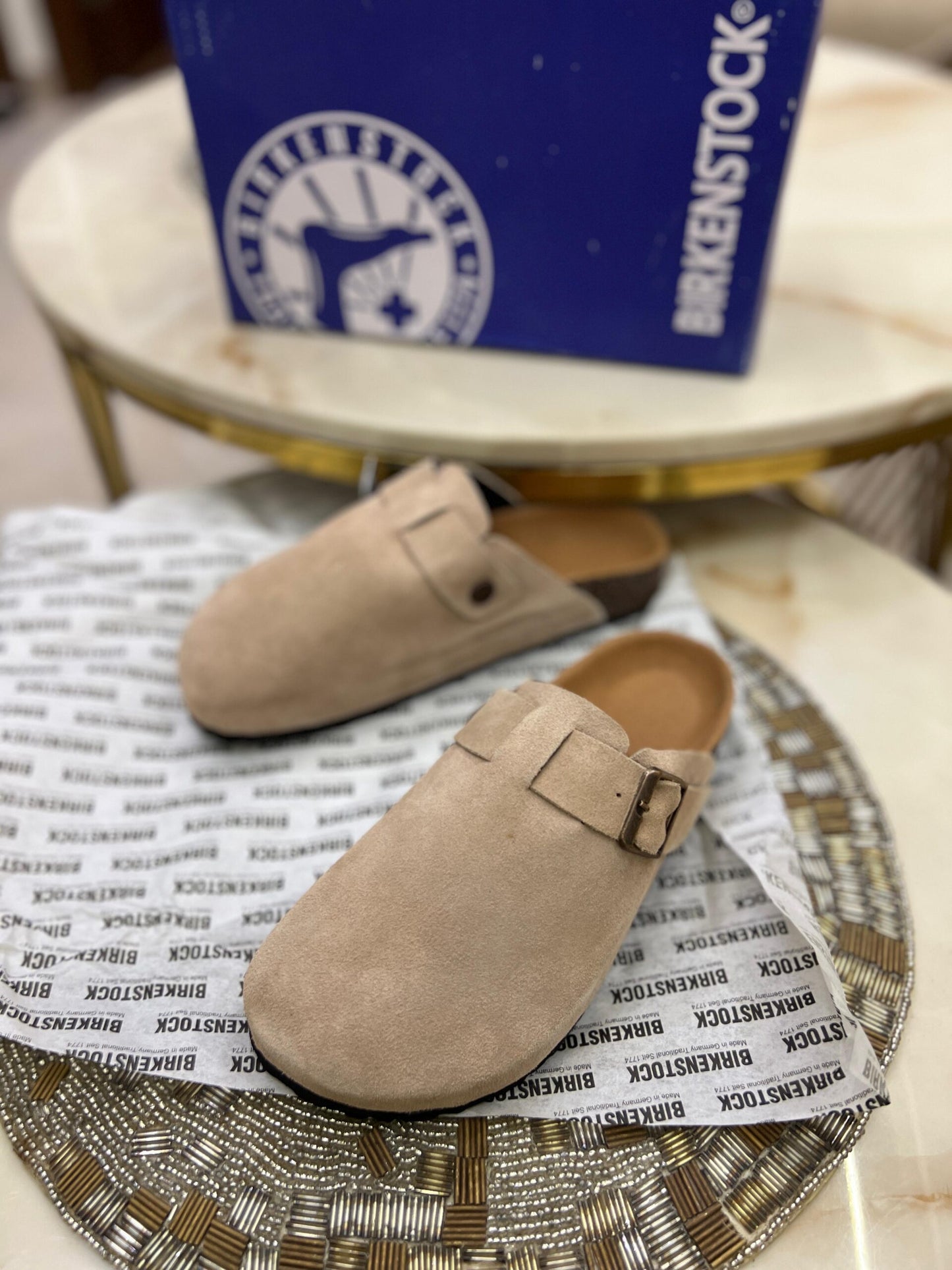 BIRKENSTOCK CLOGS BROWN
