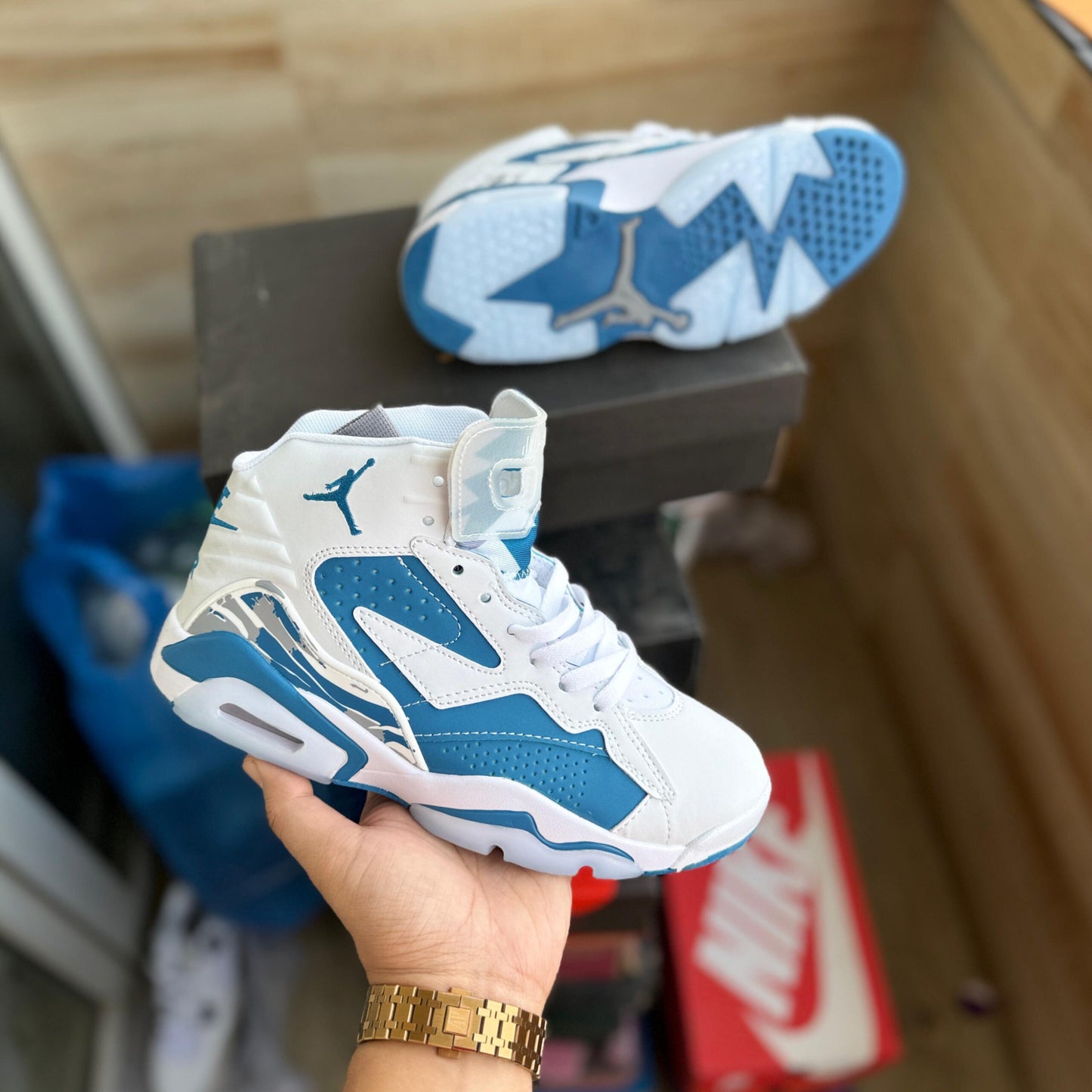 AIR JORDANS JUMPMAN MVP UNIVERSITY BLUE