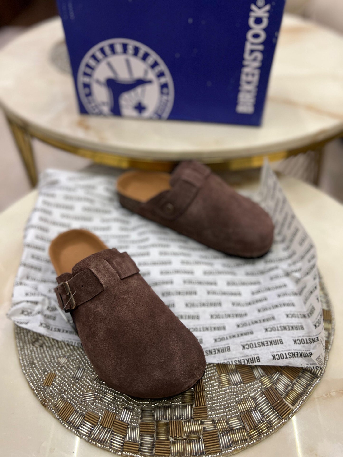 BIRKENSTOCK CLOGS BROWN